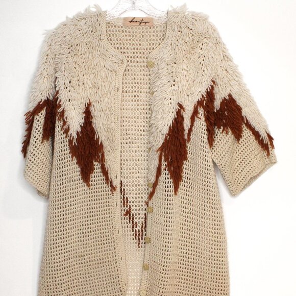 Karen Finger Sweaters - Western Long Cardigan
